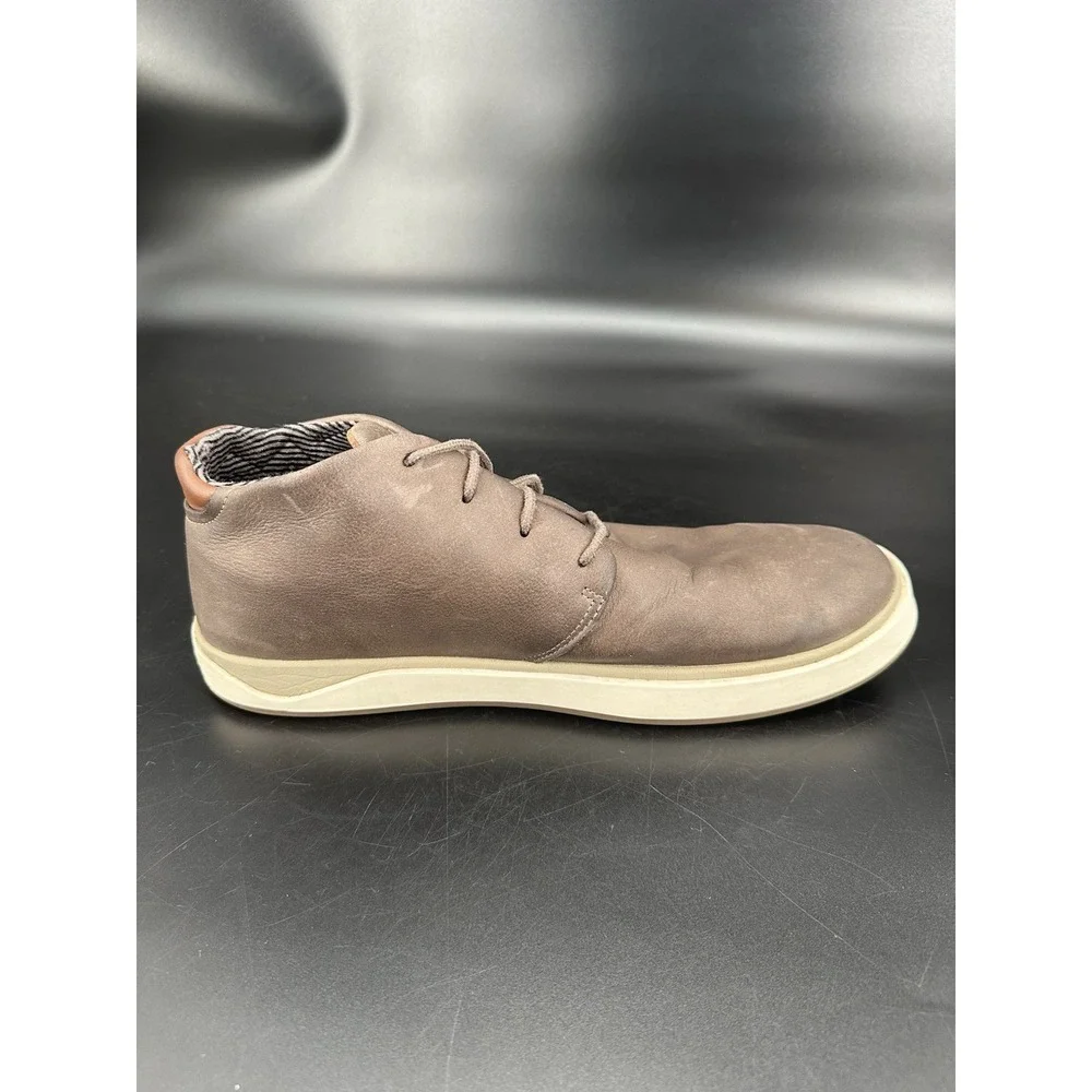 Olukai Papaku 'Ili Leather Chukka Boots Men's Sz 12 Olukai Brown Taupe‎ Leather